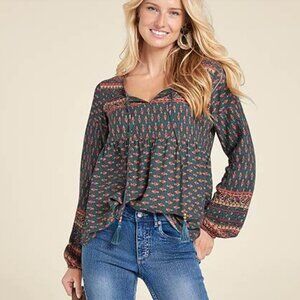 Women's Lascana Venus Boho Viscose Blouse - Size S